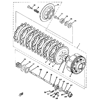 CLUTCH TX650A - XS650B - C