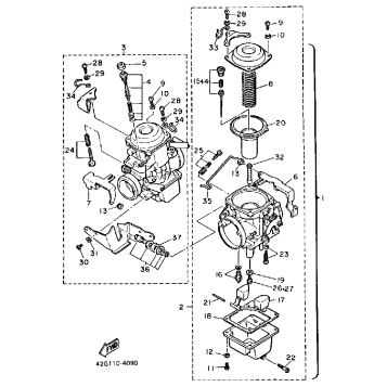 CARBURETOR XV1000L N