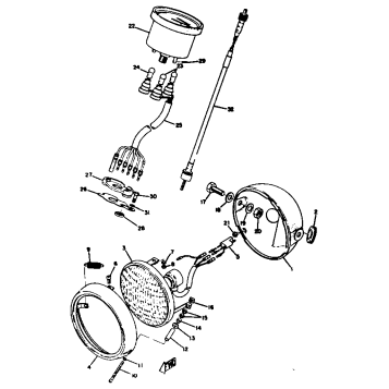 HEAD LAMP & SPEEDOMETER
