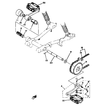 CRANK - PEDAL LB50PG - PH - PJ