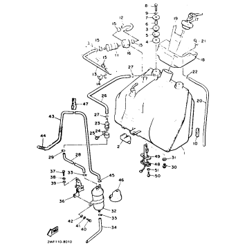 FUEL TANK CALIFORNIA MODEL ONLY