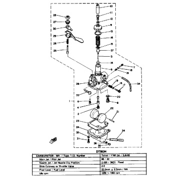 CARBURETOR DT80H - J