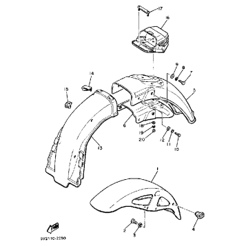 FRONT FENDER REAR FENDER