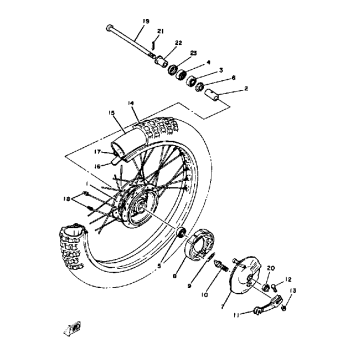 FRONT WHEEL - YZ60H - J - K