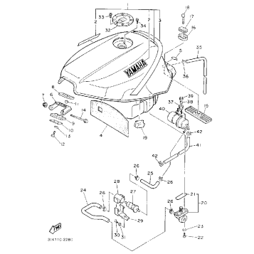 FUEL TANK NON CALIFORNIA MODEL