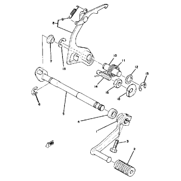 SHIFT SHAFT YZ125E - F