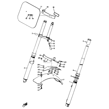 FRONT FORK & FRONT FENDER