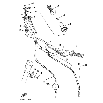STEERING HANDLE - CABLE