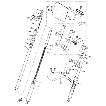 FRONT FORK - FRONT FENDER