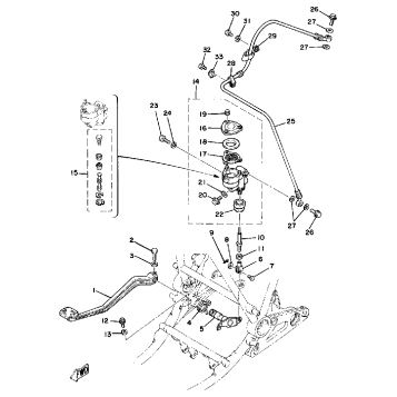 BRAKE PEDAL - REAR MASTER CYLINDER