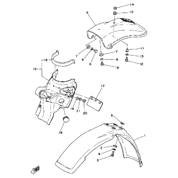 FRONT FENDER - REAR FENDER