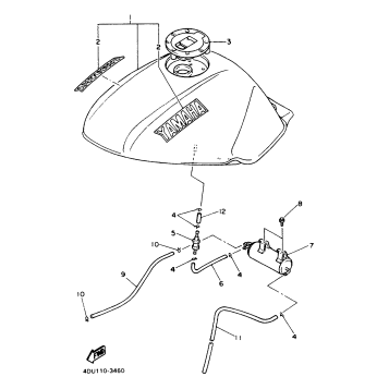 FUEL TANK CALIFORNIA MODEL ONLY