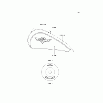 Decals(Green/Silver)(VN800-B1/B2)
