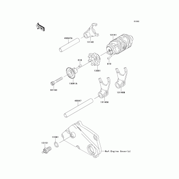 Gear Change Drum/Shift Fork(s)