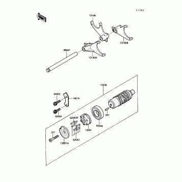 Change Drum/Shift Fork