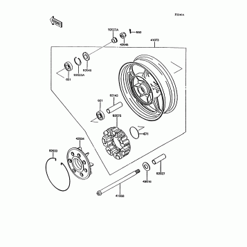 Rear Wheel/Chain(ZG1000-A9)