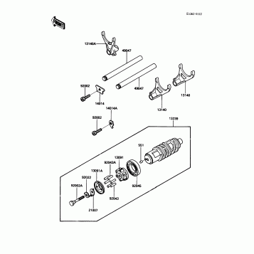 Change Drum/Shift Fork