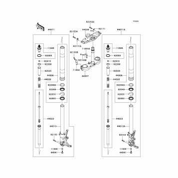 Front Fork(-JKBZGNA1 9A022219)