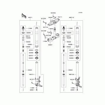 Front Fork(JKBZGNA1 9A022220-)