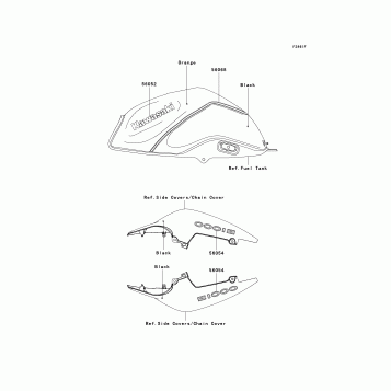 Decals(Black/Orange)(B9F)