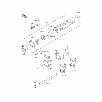 Change Drum/Shift Fork