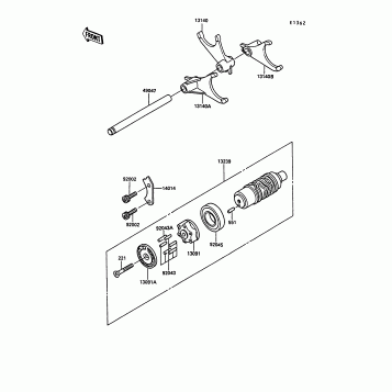 Gear Change Drum/Shift Fork(s)