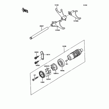 Change Drum/Shift Fork
