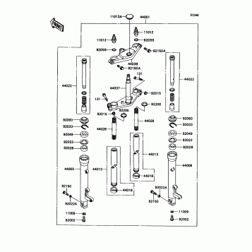Front Fork(ZX1100-C1/C2)