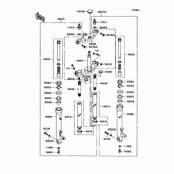 Front Fork(ZX1100-C3/C4)