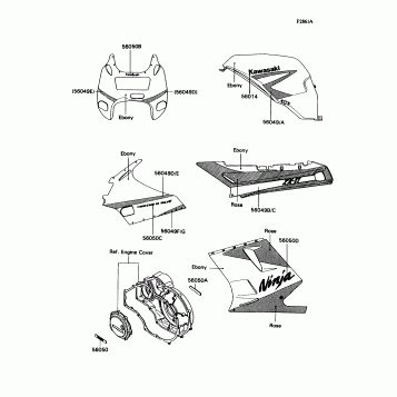 Decal(Ebony/Rose)(ZX1100-C2)