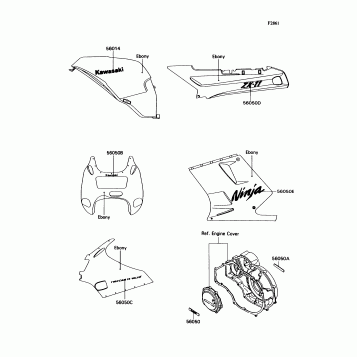Decal(Ebony)(ZX1100-C3/C4)