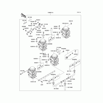 Carburetor(ZX1100-D2/D3)