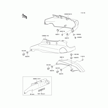 Side Covers/Chain Cover(ZX1100-D3)