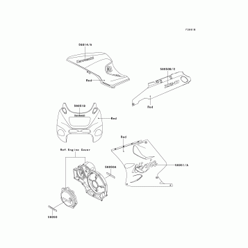 Decals(Red)(ZX1100-D5)