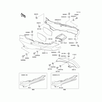 Side Covers/Chain Cover(ZX1100-E2/E3)