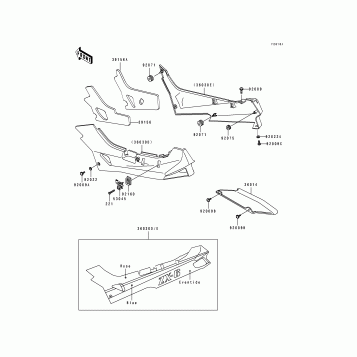 Side Cover/Chain Case(ZX600-D4)