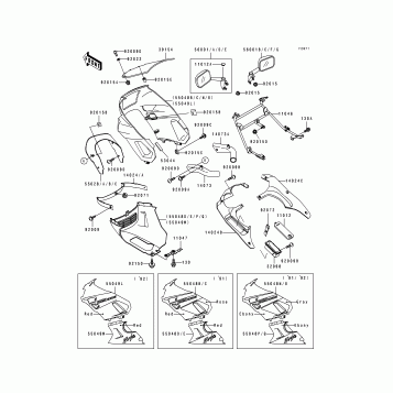 Cowling(ZX600-D2/D3)