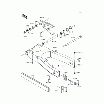 Swingarm(ZX600-E1/E2)