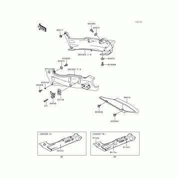 Side Covers/Chain Cover(ZX600-E2)