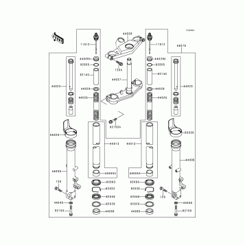 Front Fork(ZX600-E6)