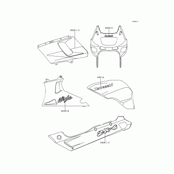 Decals(Green)(ZX600-E4)