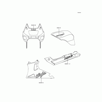 Decals(Red)(ZX600-E6)