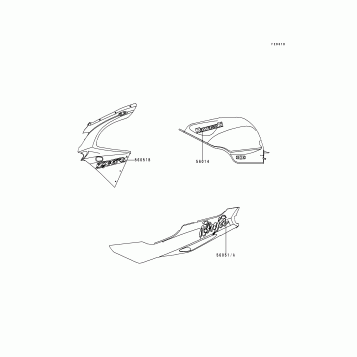 Decals(Red)(ZX600-F2)