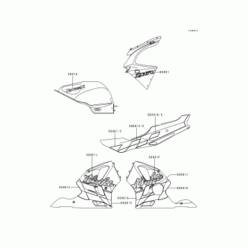 Decals(Green)(ZX600-F3)