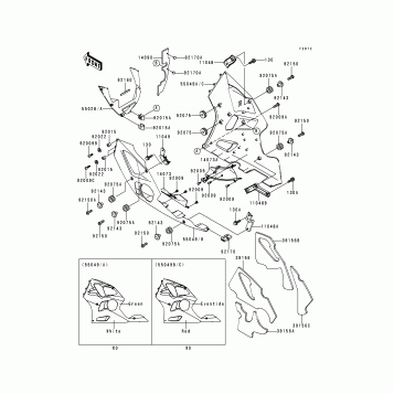 Cowling Lowers(ZX600-F1)