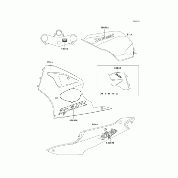 Decals(Blue)(CA,US)(ZX600-J2)
