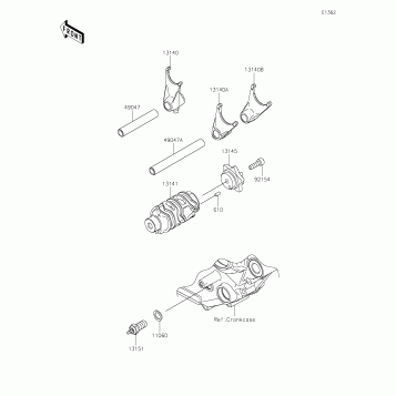 Gear Change Drum/Shift Fork(s)
