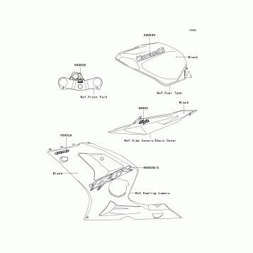 Decals(Black)(ZX636-B1)