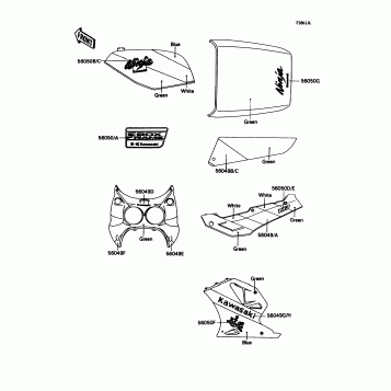 Decals(Green/Blue/White)