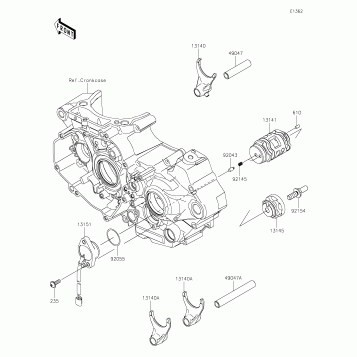 Gear Change Drum/Shift Fork(s)
